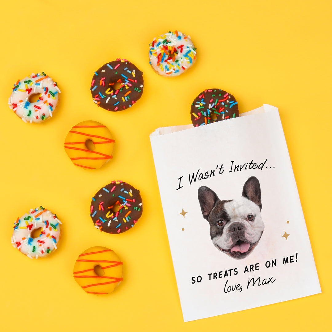 Custom Face Paper Treat Bags - Drinks On Me