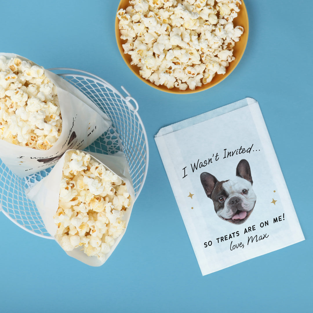 Custom Face Paper Treat Bags - Drinks On Me