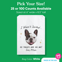 Custom Face Paper Treat Bags - Drinks On Me