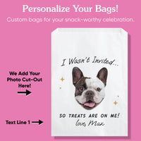Custom Face Paper Treat Bags - Drinks On Me