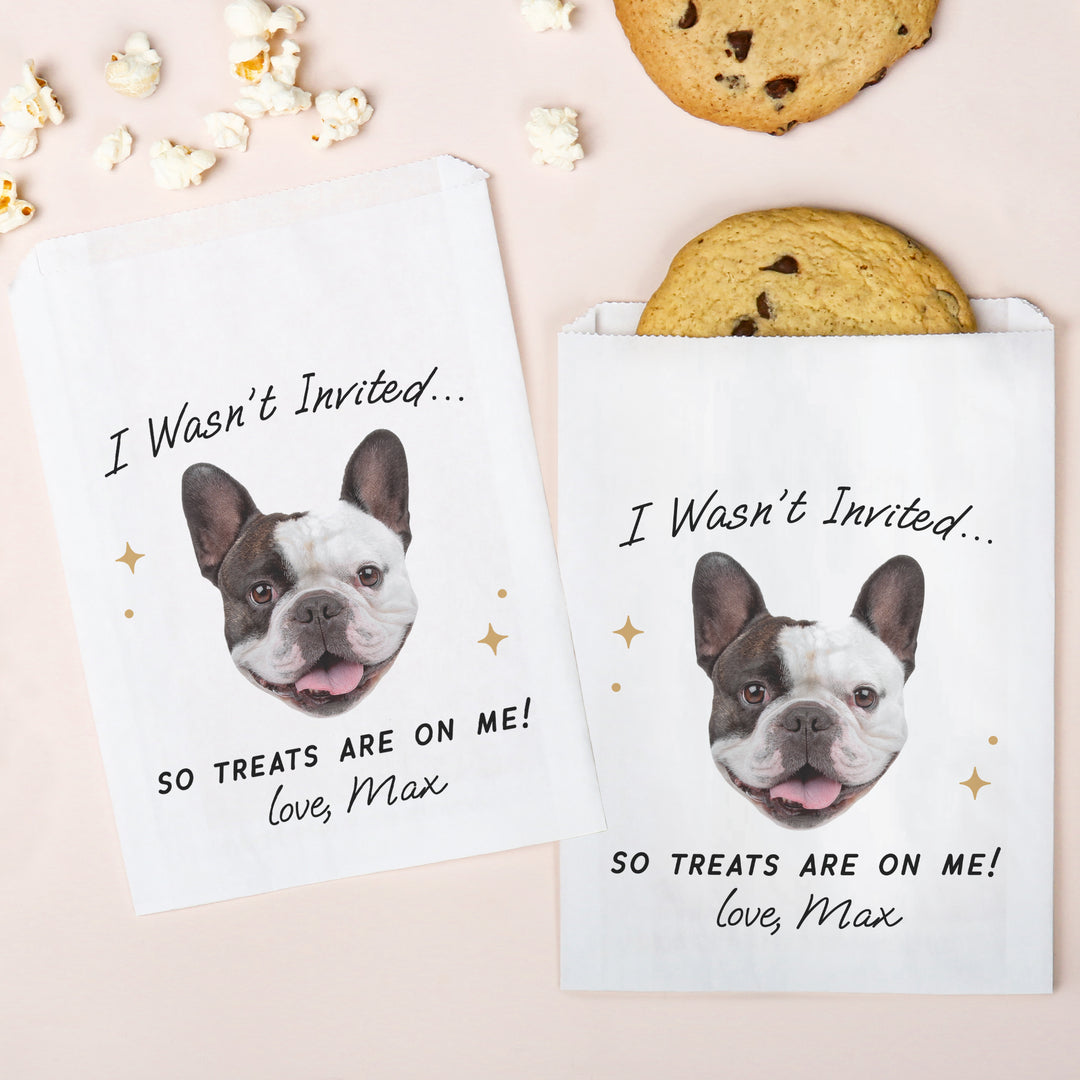 Custom Face Paper Treat Bags - Drinks On Me