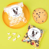 Custom Face Stickers & Clear Cookie Bags - Drinks On Me