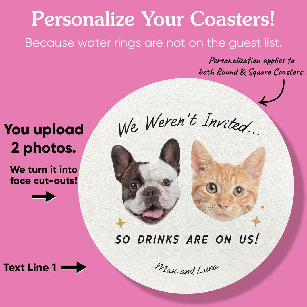 Custom Face Coasters - Drinks On Us