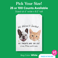 Custom Face Paper Treat Bags - Drinks On Us