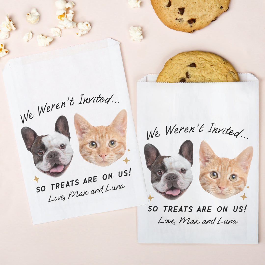Custom Face Paper Treat Bags - Drinks On Us