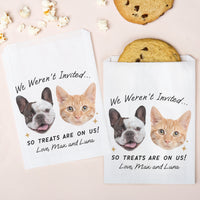 Custom Face Paper Treat Bags - Drinks On Us