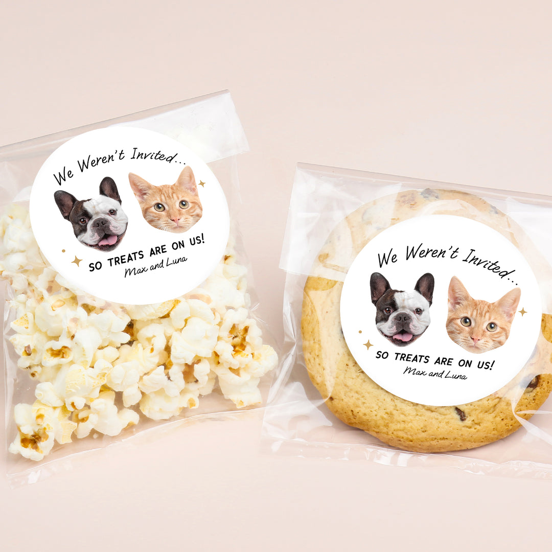 Custom Face Stickers & Clear Cookie Bags - Drinks On Us
