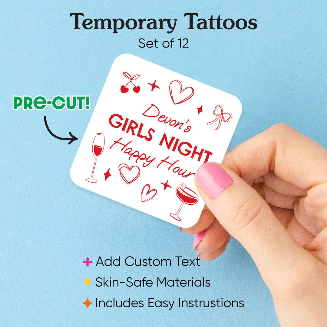 pre cut personalized tattoo detail view