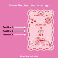 personalized text sign close up detail