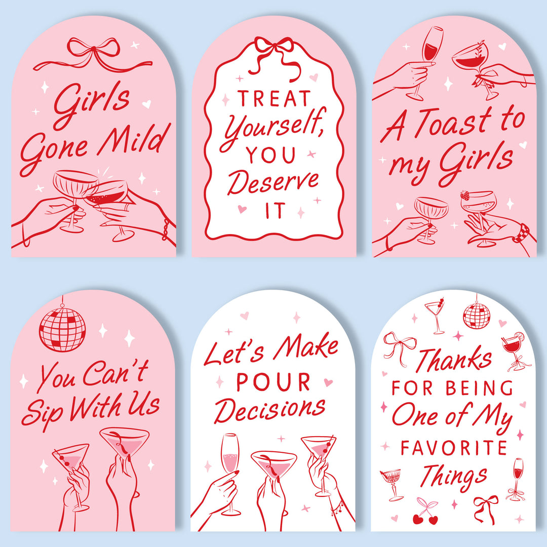 Drinks with the Girls Party Signs Set - 6 Ct