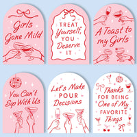 Drinks with the Girls Party Signs Set - 6 Ct