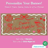 custom banner design detail with cocktail artwork