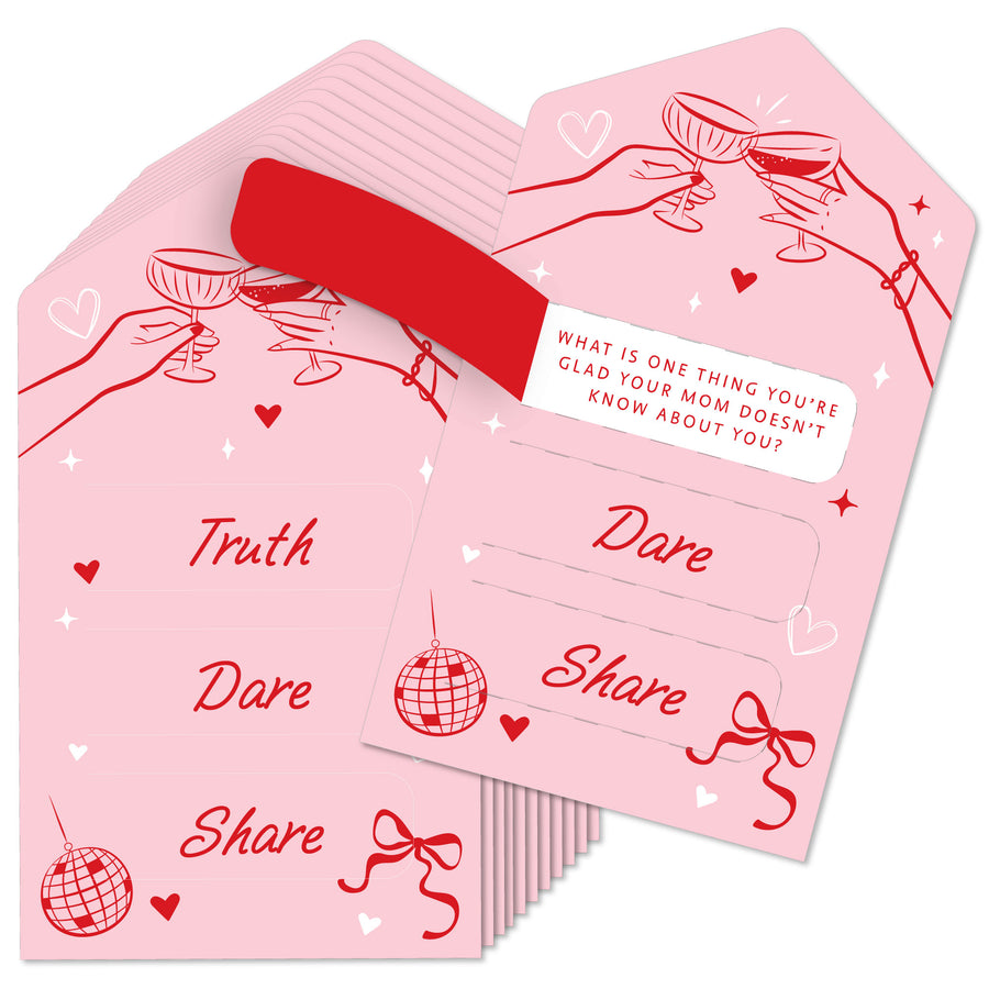 Drinks with the Girls pull tabs game cards set