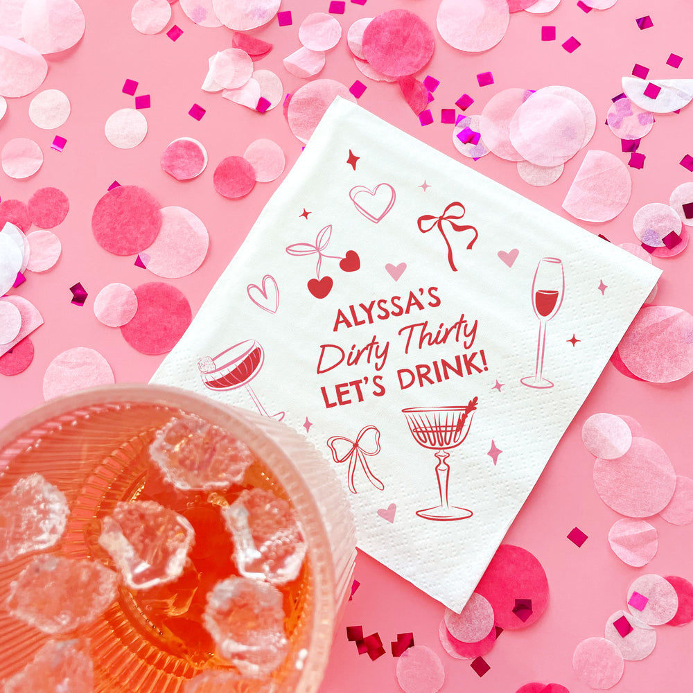 Custom Text Napkins - Drinks with the Girls