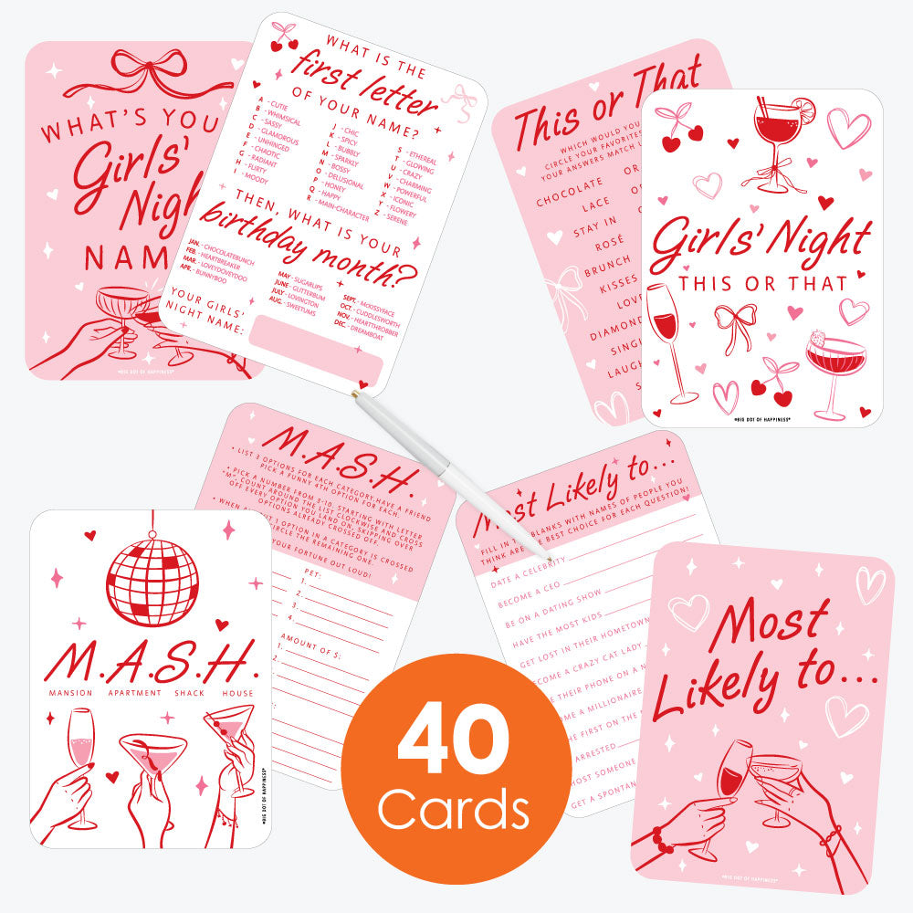40 count game cards spread display