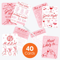 40 count game cards spread display