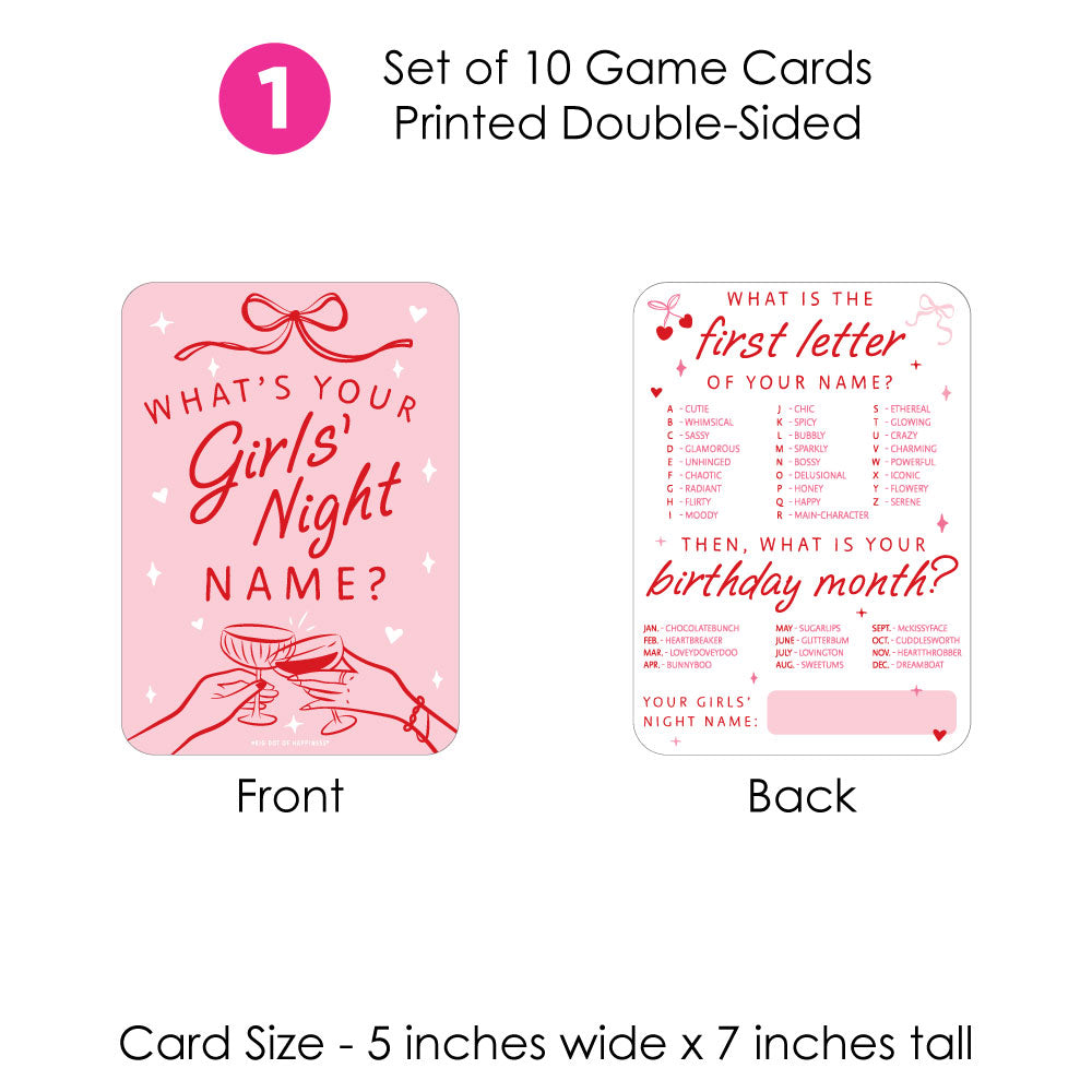 What's Your Girl's Night Name Game