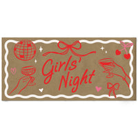 Drinks with the Girls kraft paper banner wall display