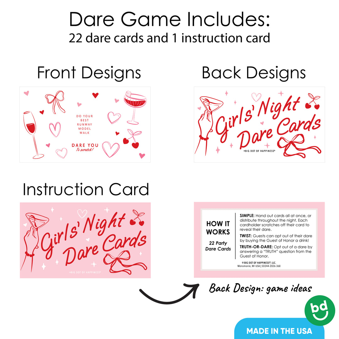 22 cards and instruction card display