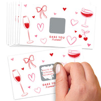 Drinks with the Girls scratch off game cards set