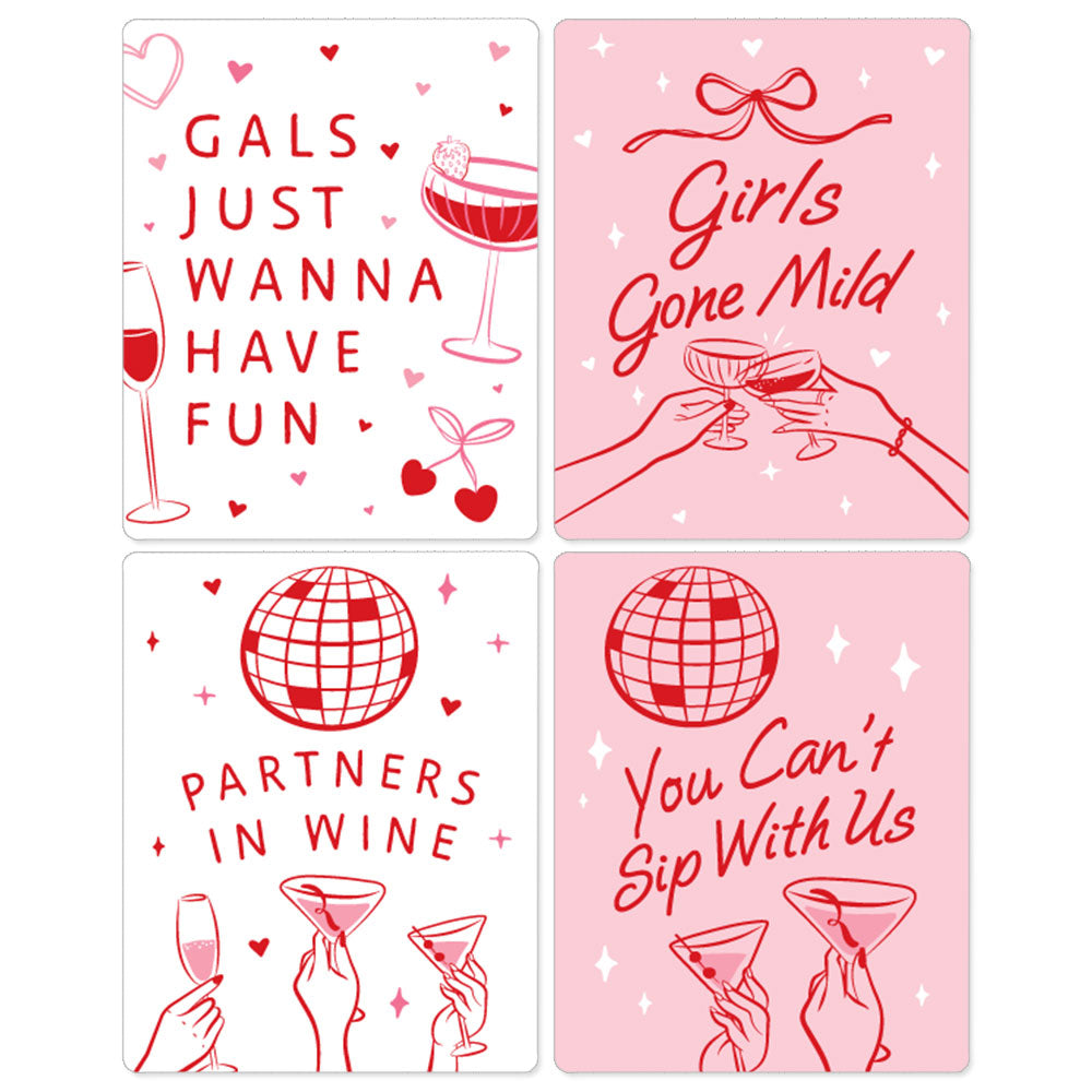4 label designs included display