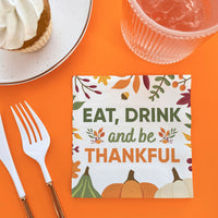 Napkins - Eat Drink and Be Thankful Napkins