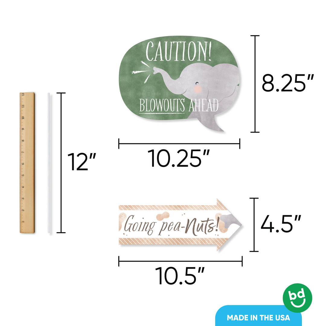 Elephant Funny Photo Props - 10 Ct