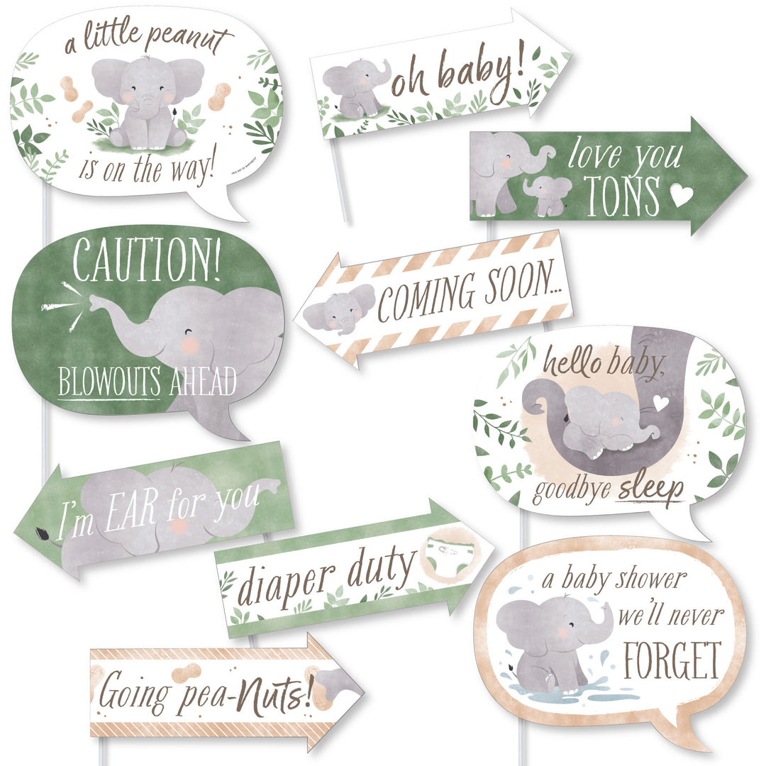 Elephant Funny Photo Props - 10 Ct