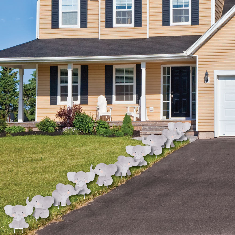 Elephant Yard Signs - 10 Ct