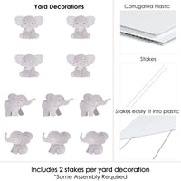 Elephant Yard Signs - 10 Ct