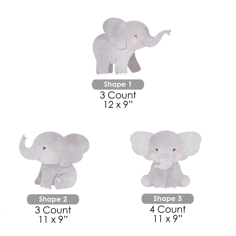 Elephant Yard Signs - 10 Ct