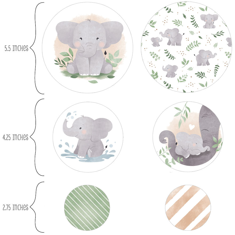Elephant Large Confetti - 27 Ct