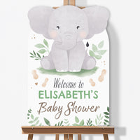 Personalized Text Elephant Welcome Sign (Select Your Size)