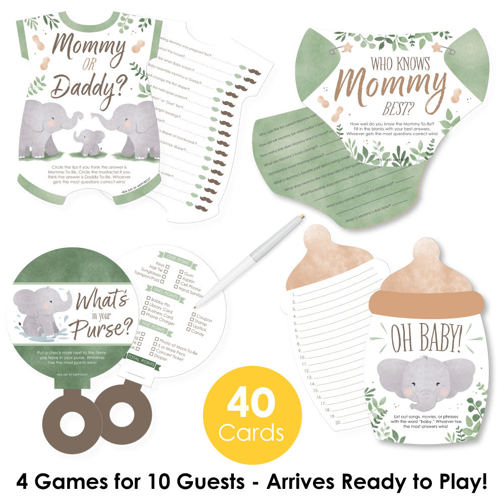 Elephant Baby Shower Gamerific Bundle