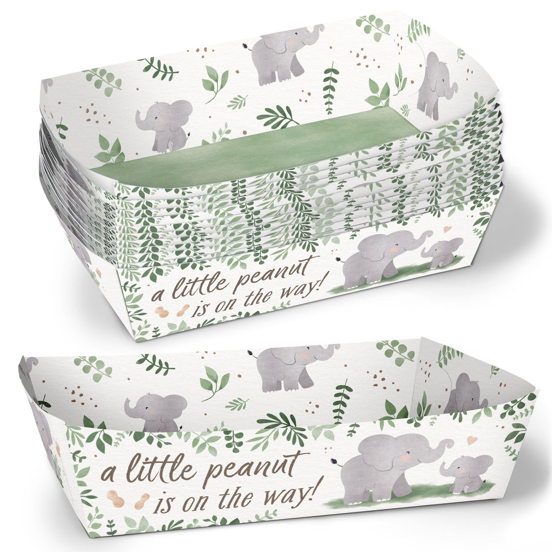Elephant Party Paper Food Trays