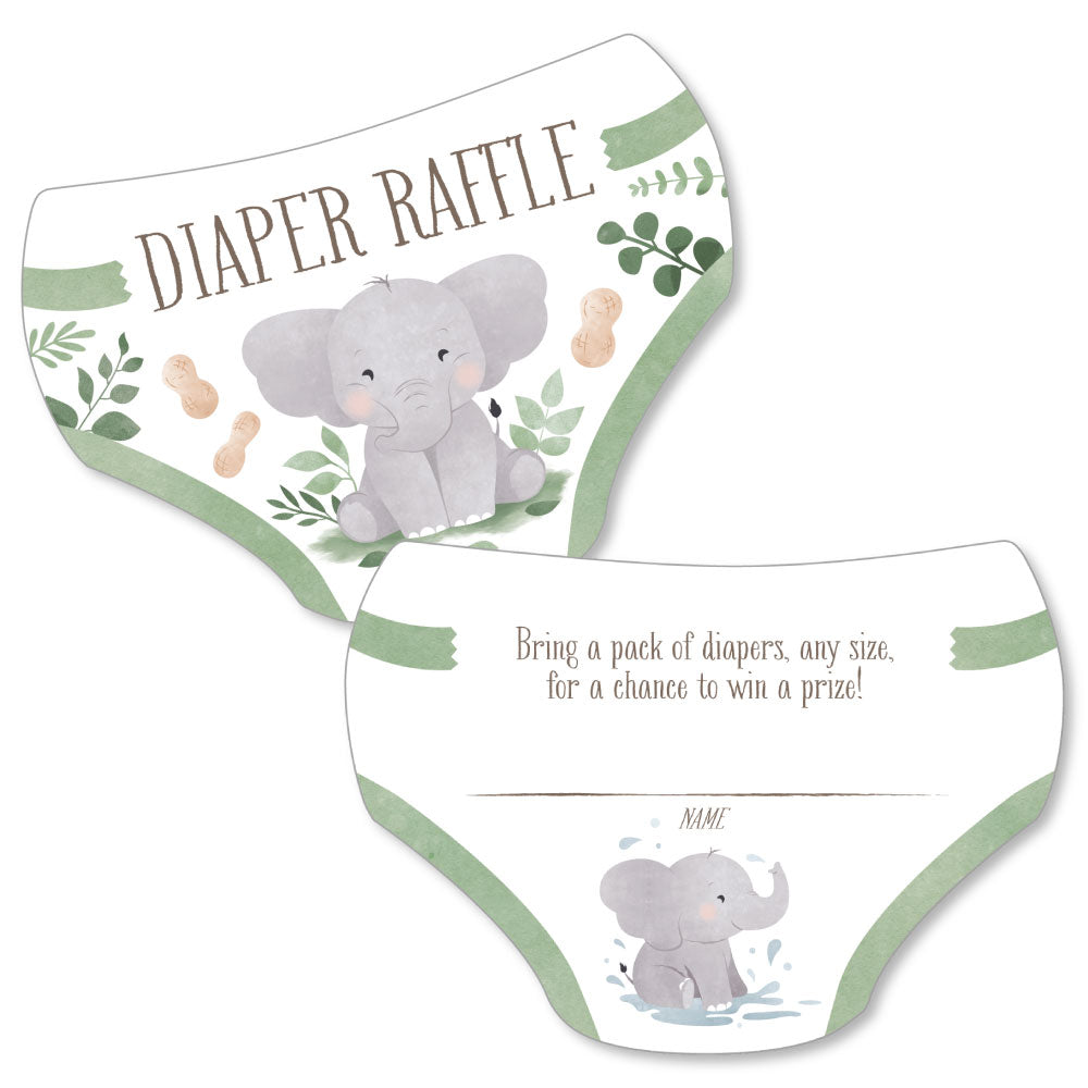 Elephant Diaper Raffle Game - 24 Ct