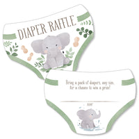 Elephant Diaper Raffle Game - 24 Ct