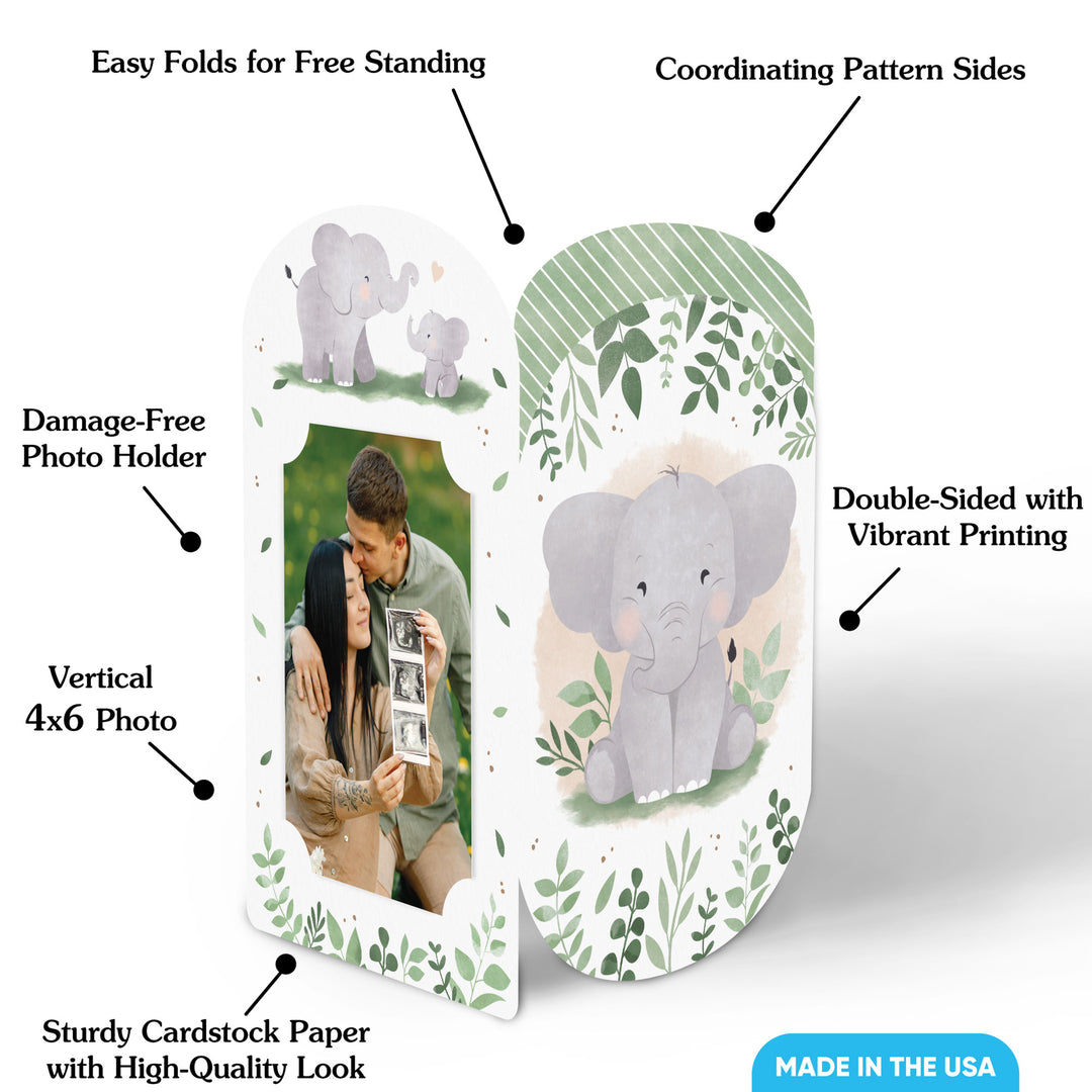 Elephant Photo Centerpieces - 8 Ct