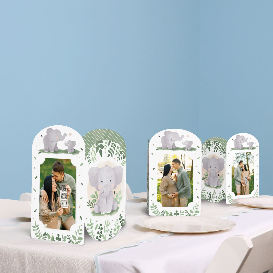 Elephant Photo Centerpieces - 8 Ct