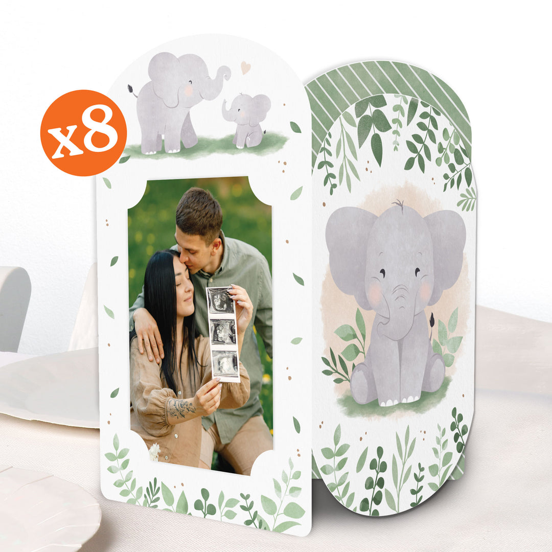 Elephant Photo Centerpieces - 8 Ct