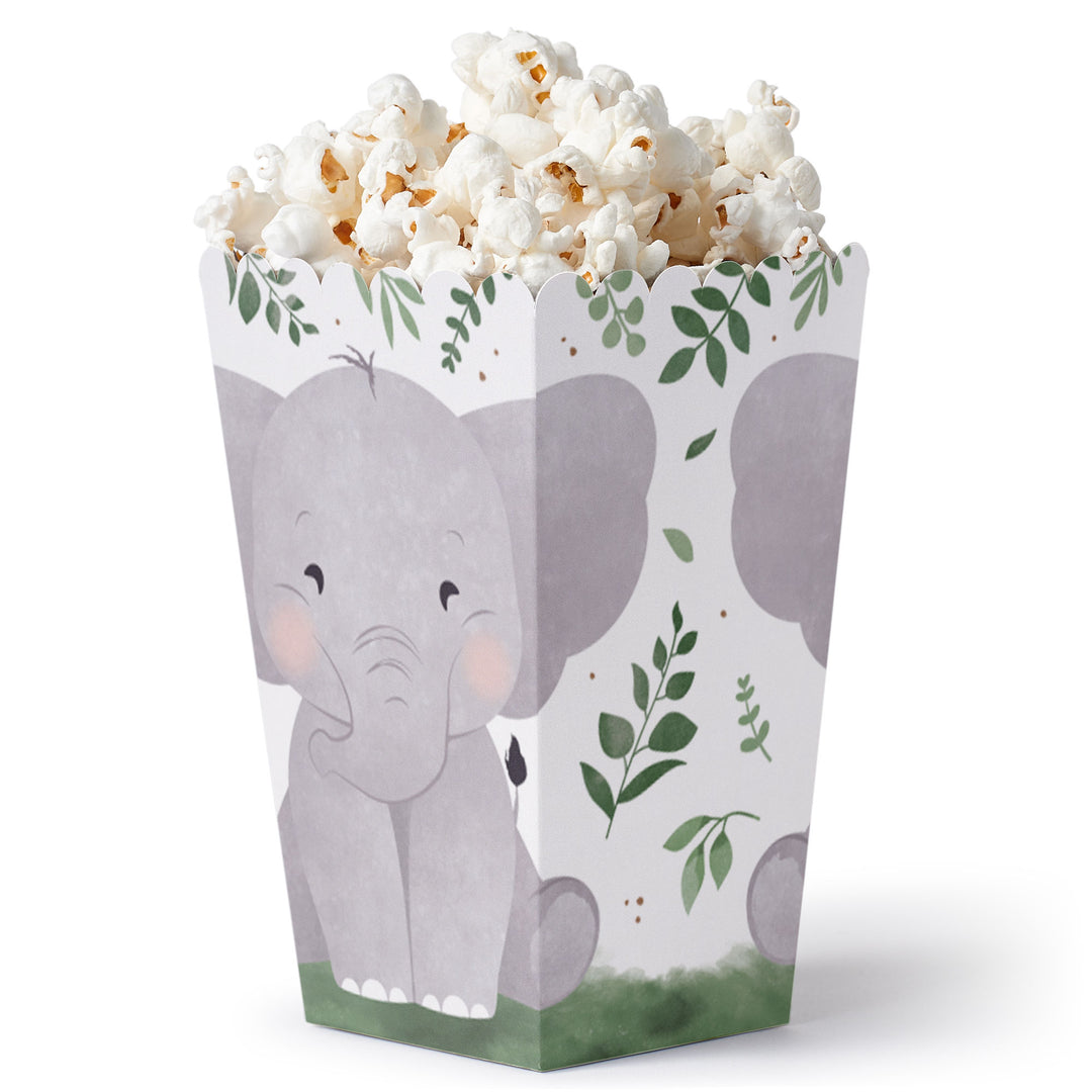 Elephant Popcorn Boxes - 12 Ct