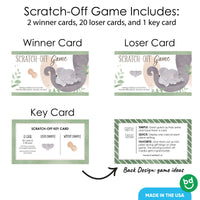 Elephant Scratch Off Cards Game - 22 Ct