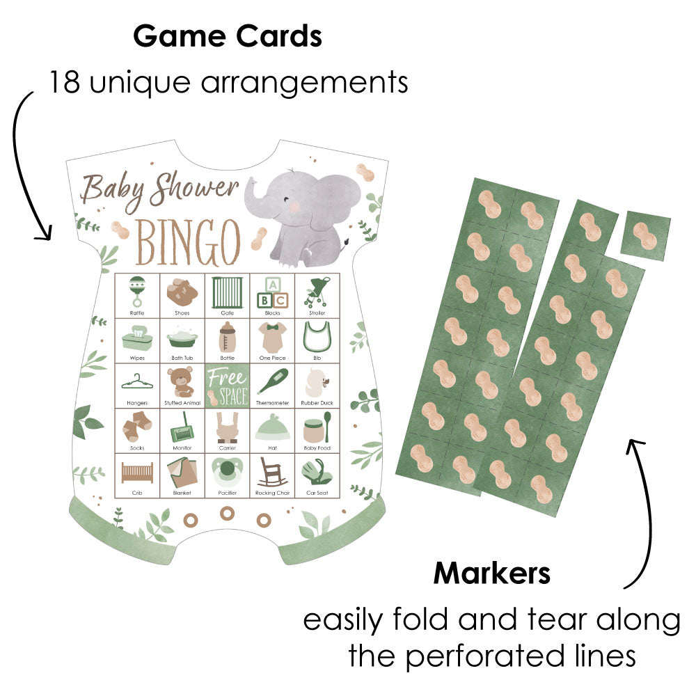 Elephant Bingo Game - 18 Ct