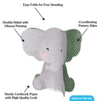 Elephant 3D Centerpieces - 8 Ct