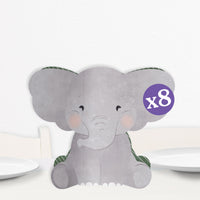 Elephant 3D Centerpieces - 8 Ct