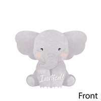 Elephant Shaped Fill-In Invitations - 12 Ct