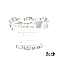 Elephant Shaped Fill-In Invitations - 12 Ct