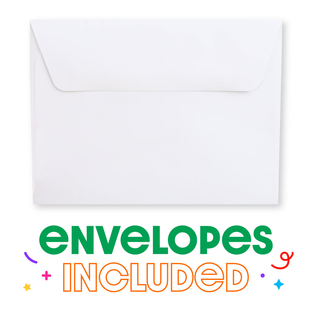 Party Time - Happy Birthday Party Money and Gift Card Sleeves - Nifty Gifty Card Holders - Set of 8