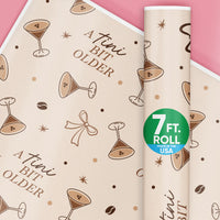 A Tini Bit Older Espresso Wrapping Paper