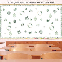 Eucalyptus Greenery - Scalloped Classroom Decor - Bulletin Board Borders - 51 Feet